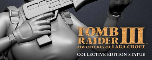 statue Gaming heads Lara Croft temple of osiris collective edition