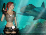 tomb raider lara croft statue