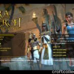 Le menu du jeu avec les personnages animés.