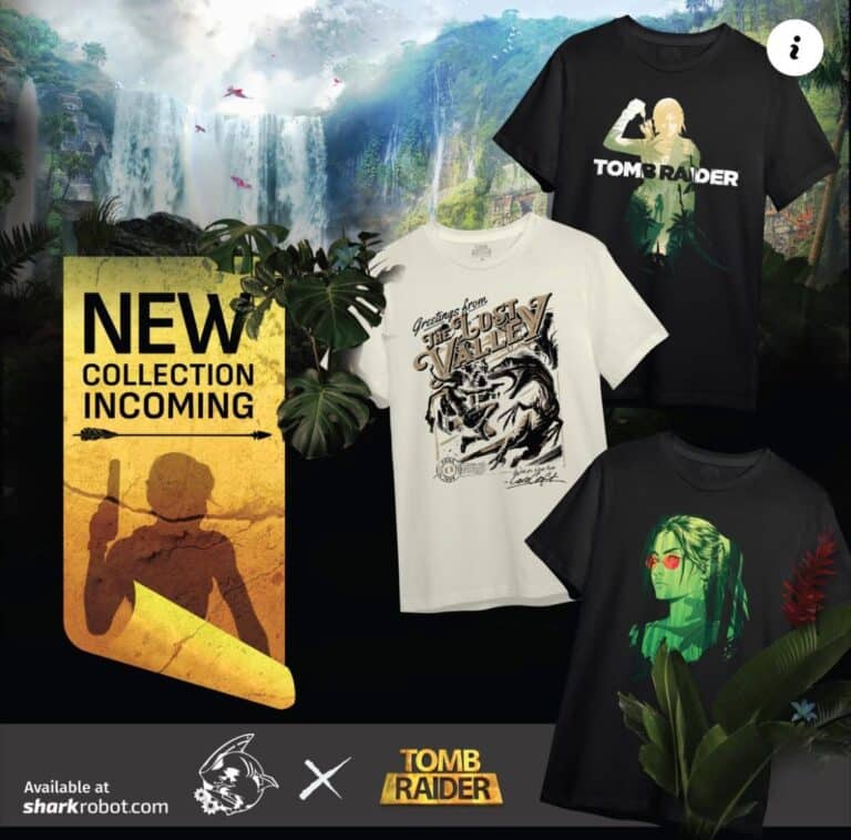 Nouveaux t-shirts Tomb Raider chez Shark Robot