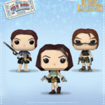 3 figurines Funko Pop Lara Croft lors de la Funko Fair 2026