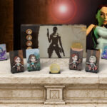 présentation du coffret des figgyz lara croft de tomb raider 1 et de legacy of atlantis, accompagnées de Natla.