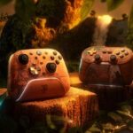 manettes de jeux xbox, switch, android apple au design de tomb raider 30 ans / legacy of atlantis