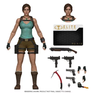 prototype 3D de la figurine Lara Croft de McFarlane
